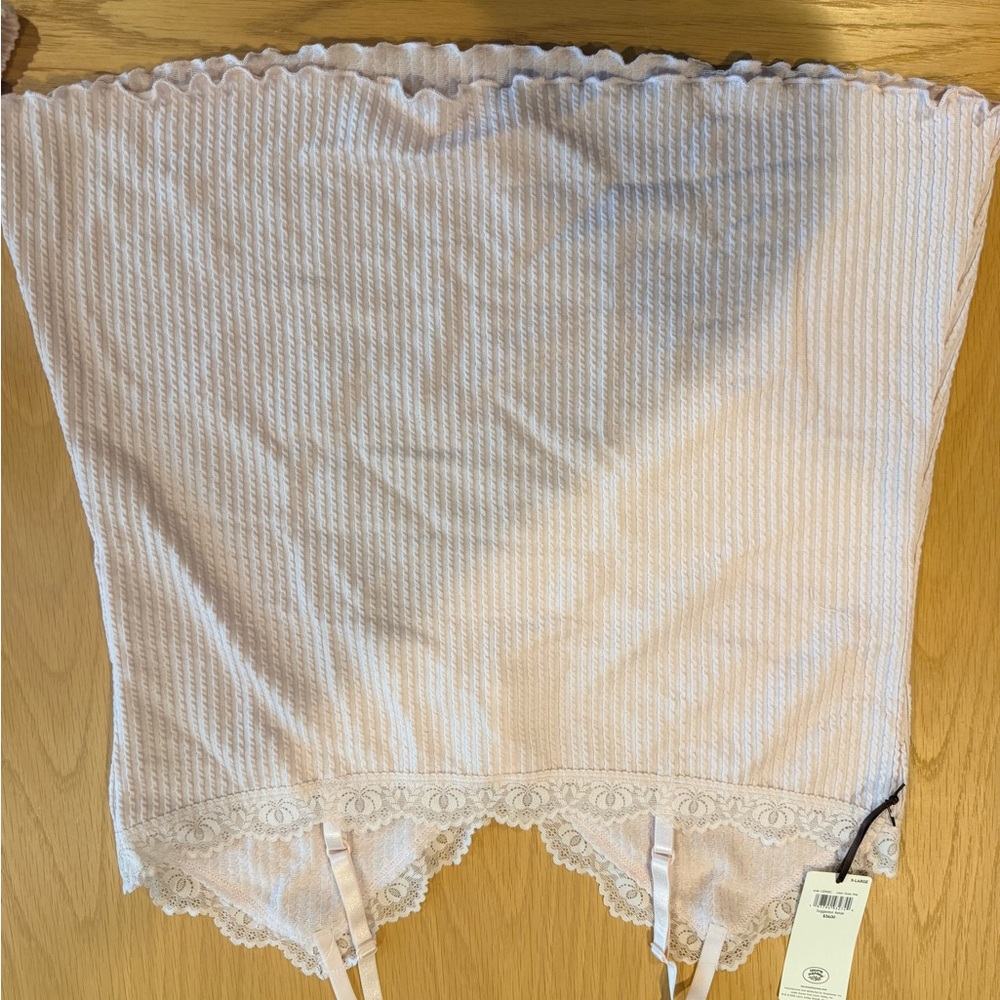 Laura Ashley Pink Striped Pajama Set - Picture 4 of 6